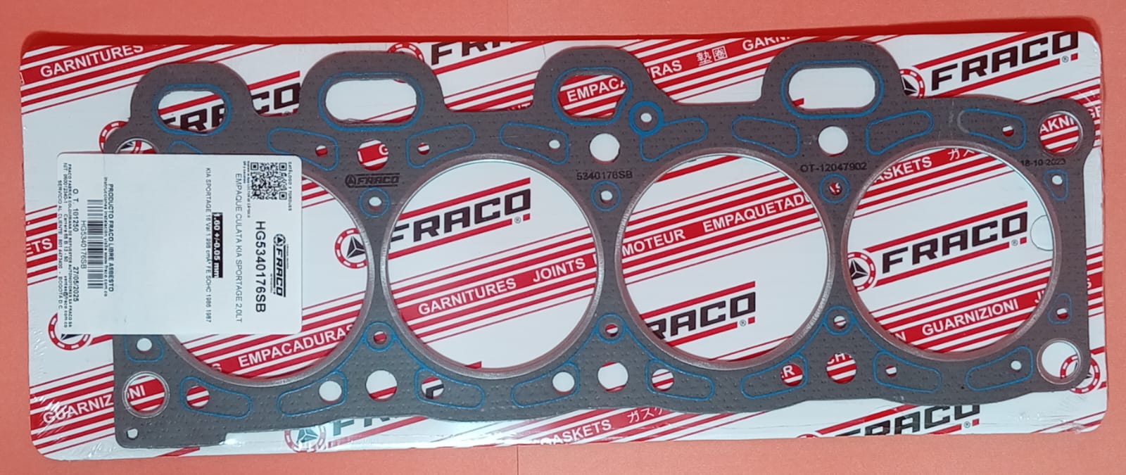 JUNTA DE CULATA KIA SPORTAGE FE 2.0L 16V 95UP
