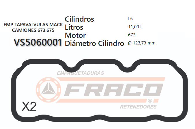 JUNTA DE T/VALVULA MACK 673/675