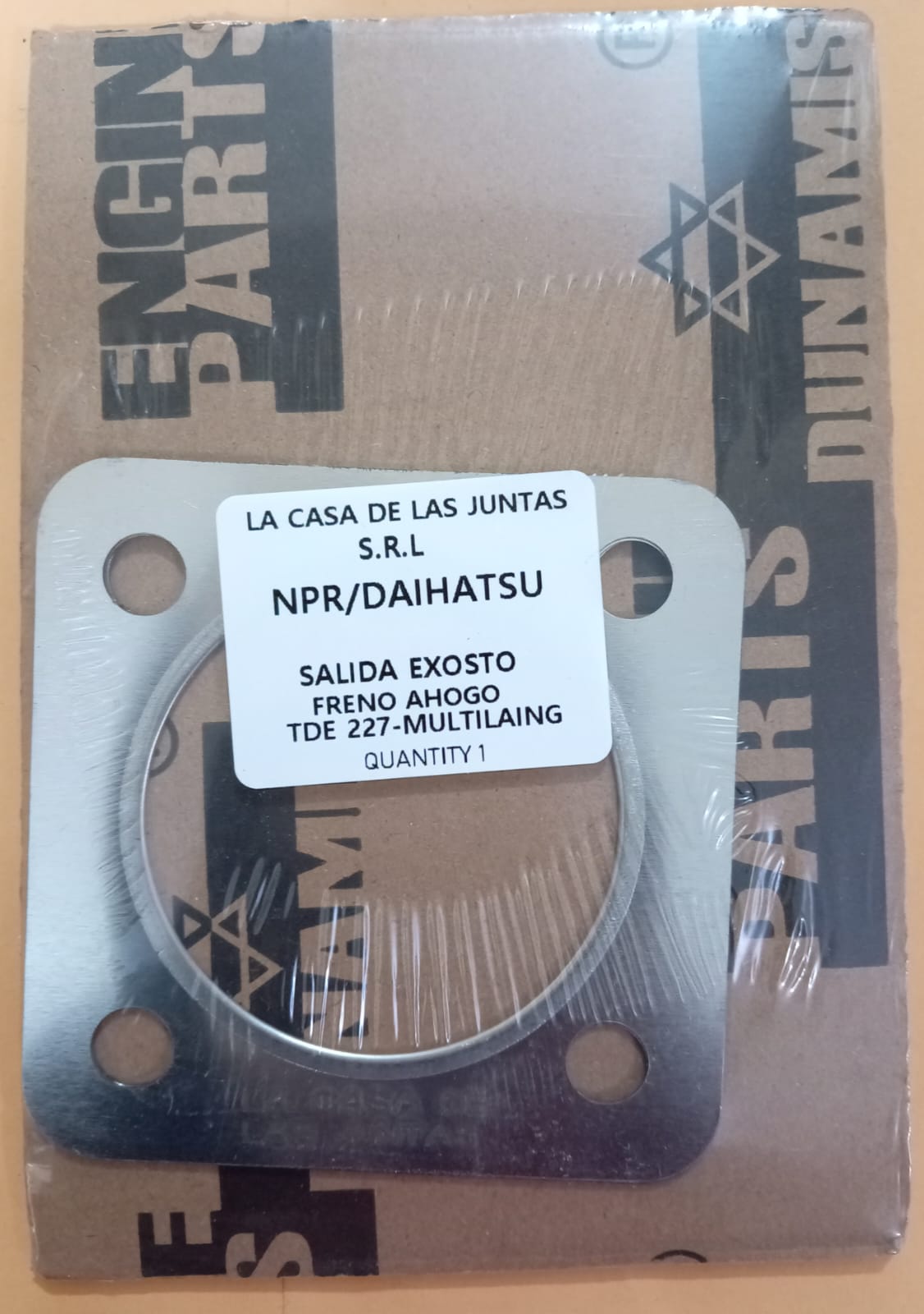 JUNTA DE MUFFLER SALIDA EXOSTO-FRENO AHOGO CUADRADO NPR/DAIHATSU