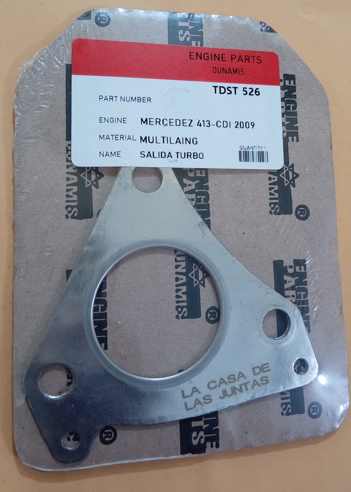 JUNTA DE TURBO MERCEDEZ 413 - CDI 2009