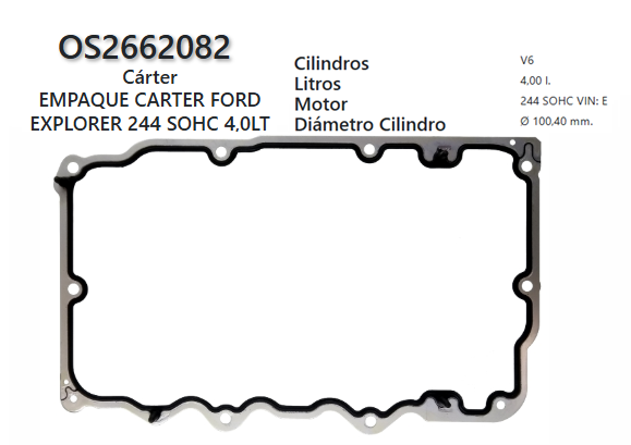 JUNTA DE CRANK FORD EXPLORER 244 SOH 4.0L 90/94