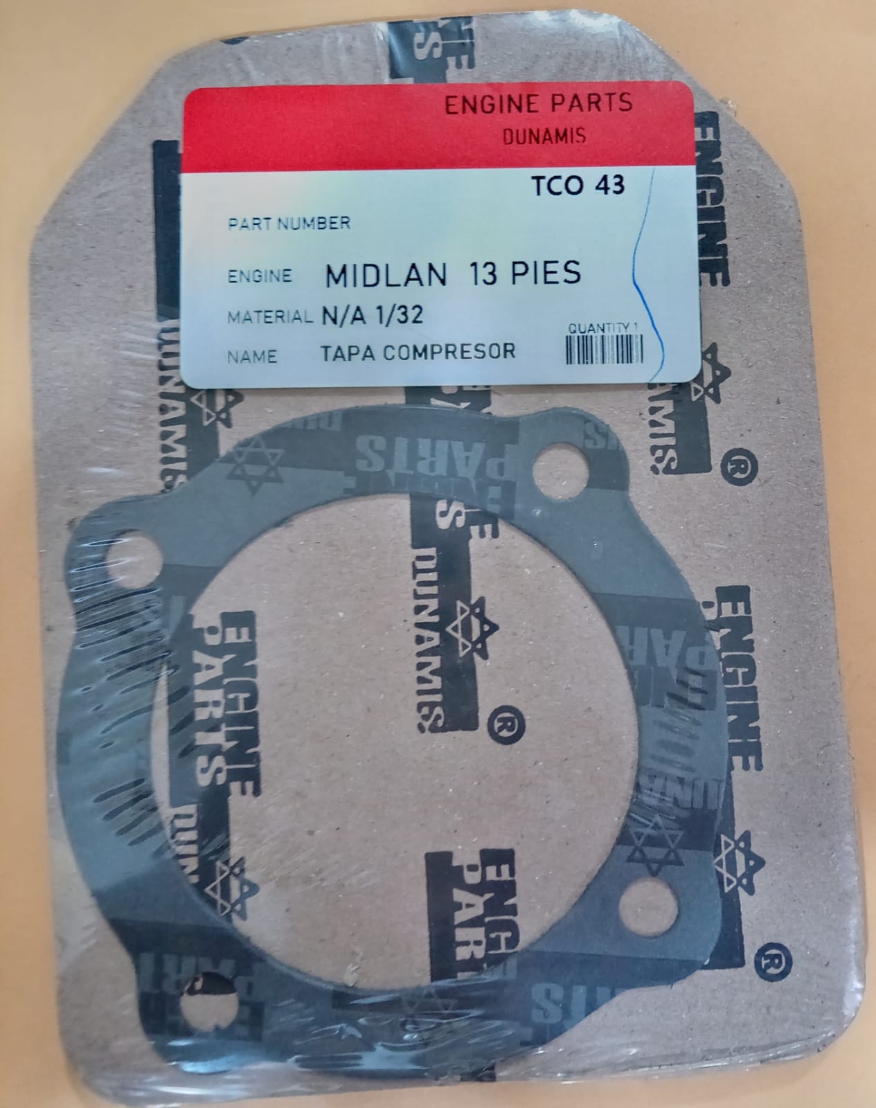 JUNTA DE CULATA COMPRESOR MIDLAN 13 Pies