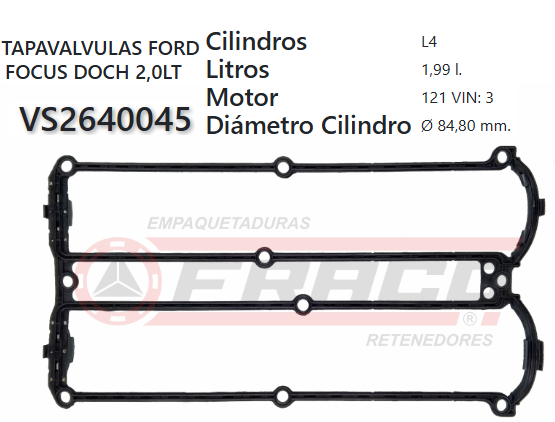 JUNTA DE T/VALVULA FORD FOCUS 00/04 2.0