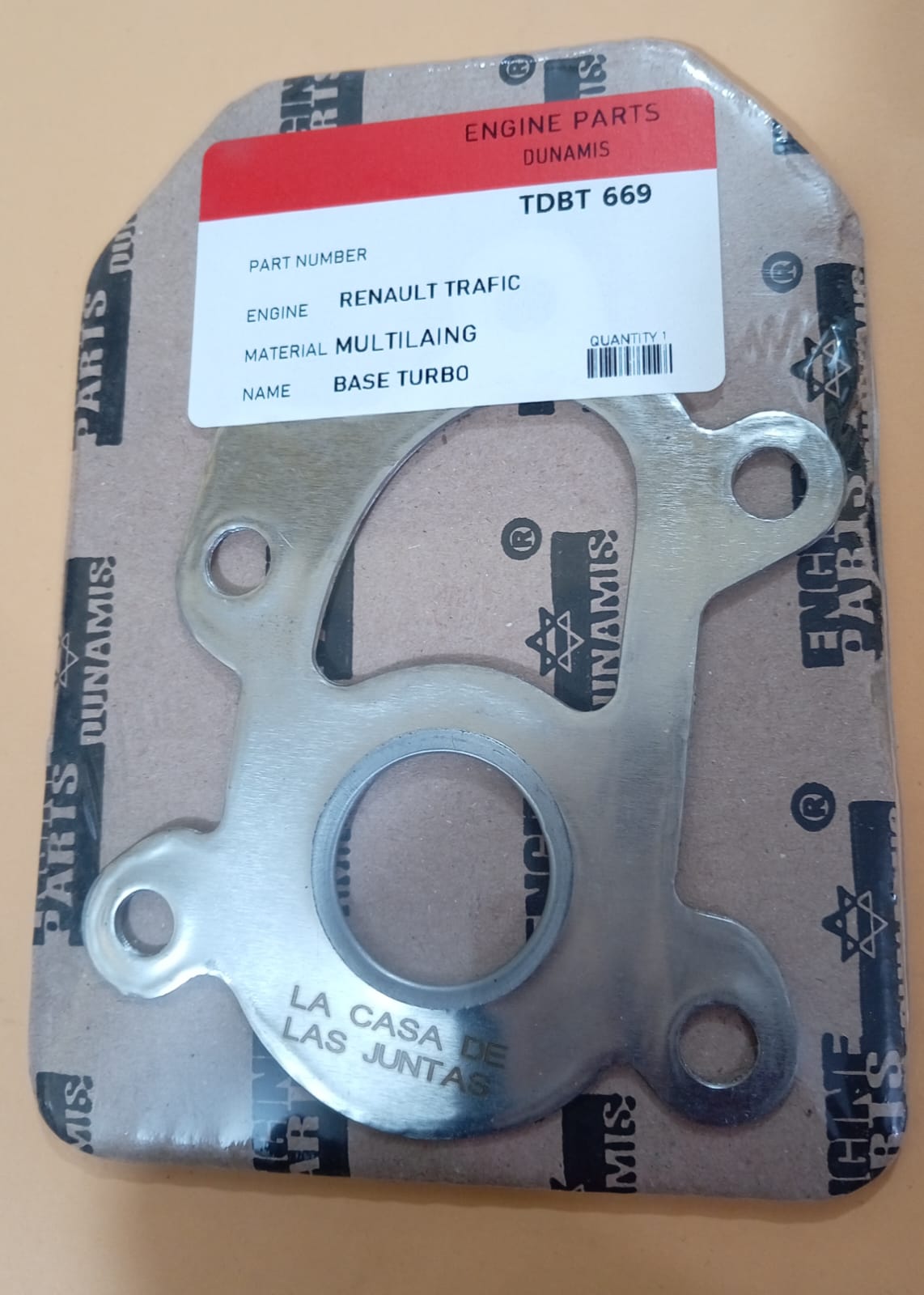 JUNTA DE TURBO BASE TURBO RENAULT TRAFIC
