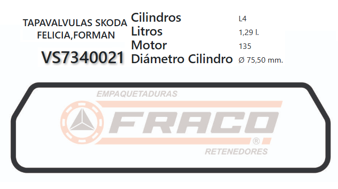 JUNTA DE T/VALVULA SKODA FELICIA 89/00 1.3
