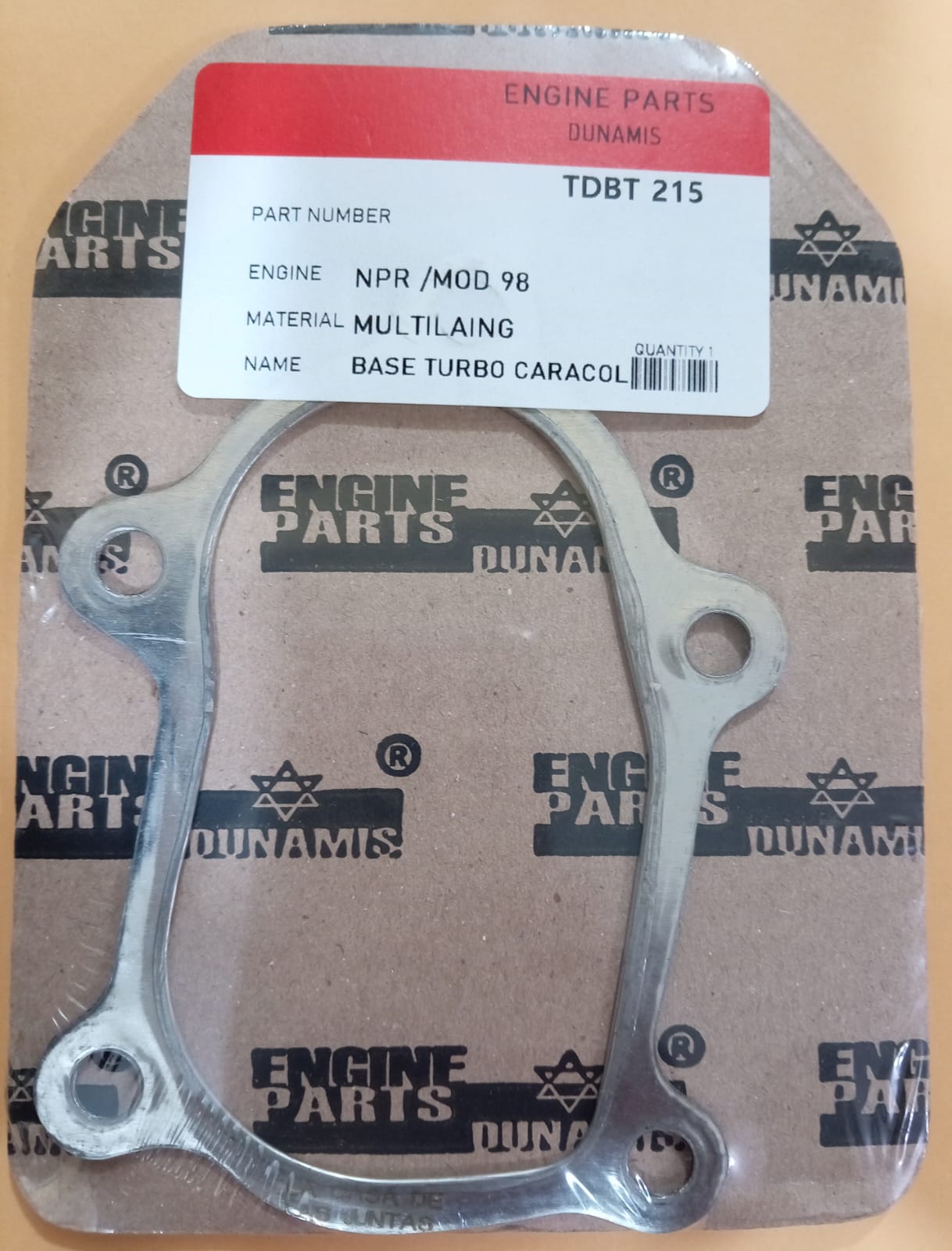 JUNTA DE TURBO NPR MODELO 98 CARACOL