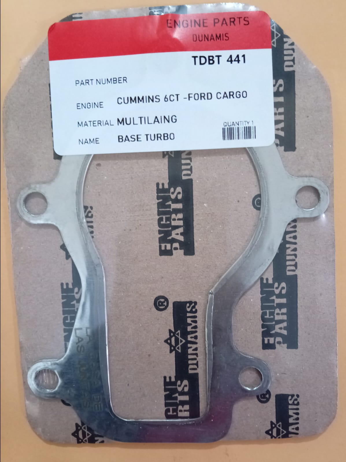 JUNTA DE TURBO CUMMINS 6 CT- FORD CARGO