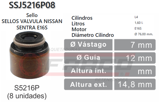 JUNTA DE SELLOS VALV SUZUKI JIMNY 81/99 F10A./ CHANA 1012
