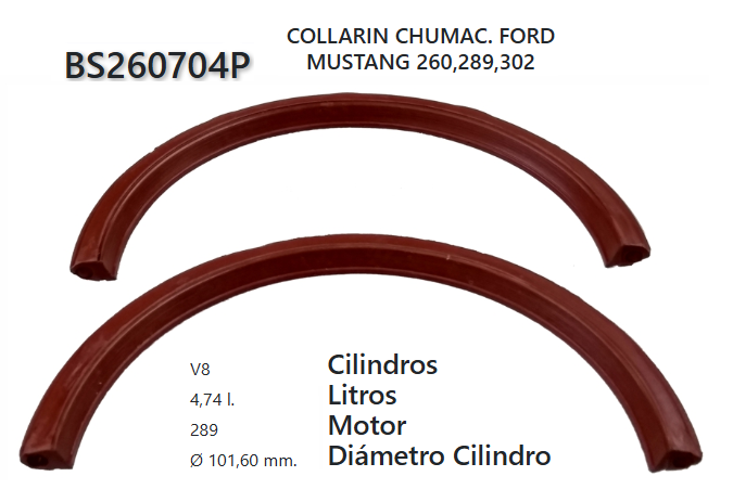 Junta de RETENEDORA FORD 140/250/260/289/302