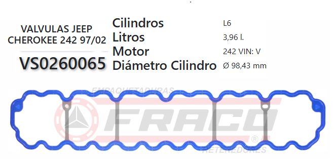 JUNTA DE T/VALVULA JEEP CHEROKEE 4.0 97/02