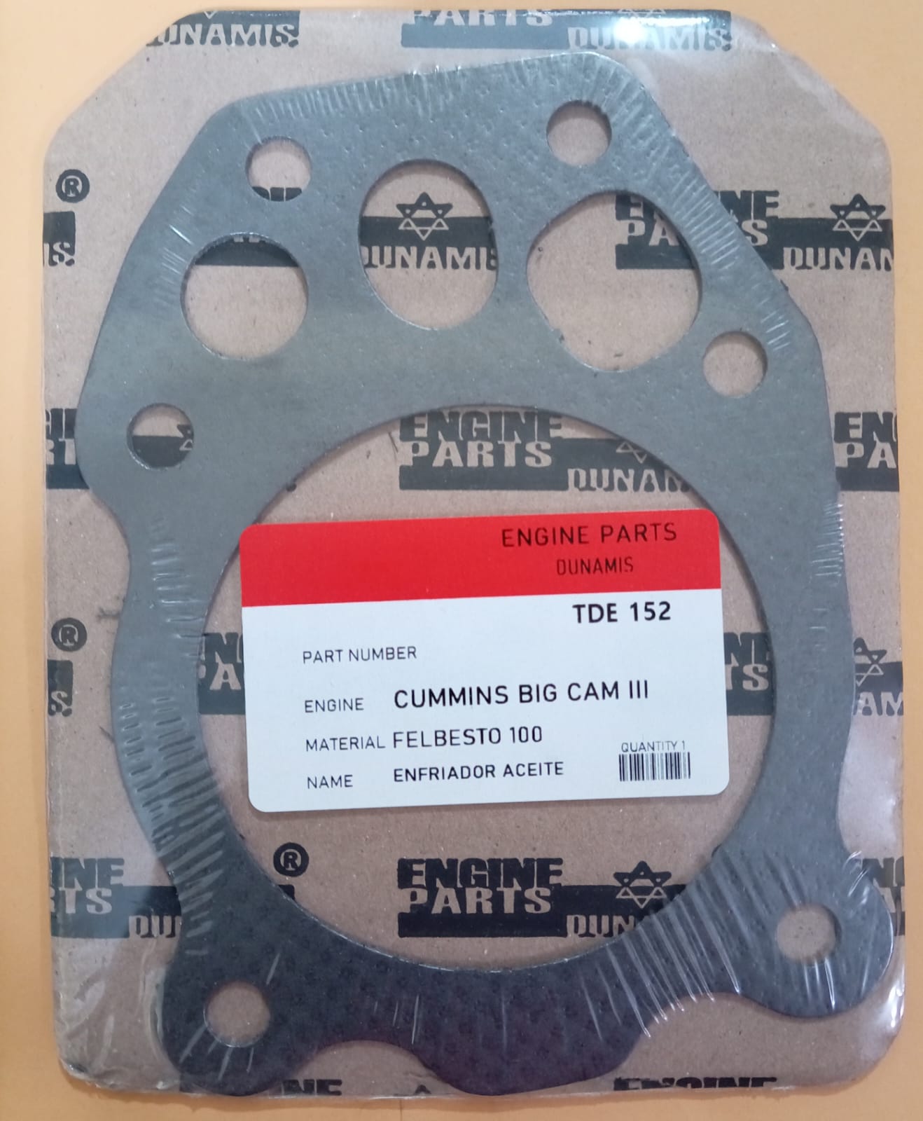 JUNTA DE BOMBA DE ACEITE CUMMINS BIG CAM III