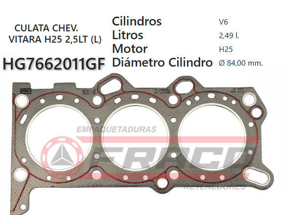 JUNTA DE CULATA SUZUKI GRAN VITARA 2.5 H25A V6 (IZQ)
