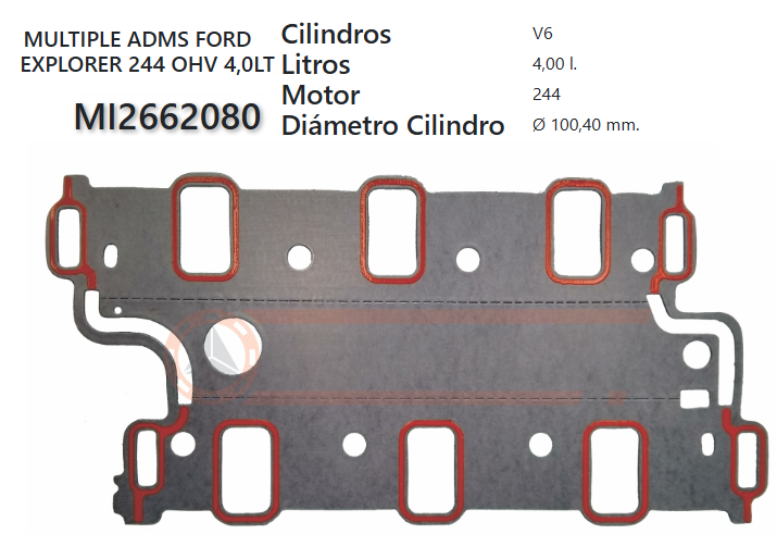 JUNTA DE ADMISION FORD EXPLORER 4.0 90/94