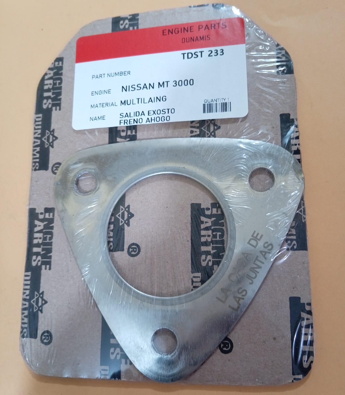 JUNTA DE TURBO FRENO AHOGO NPU NISSAN MT 3000