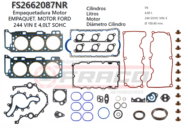 Junta de JUEGO JUNTAS FORD EXPLORER/SPORT TRACK 4.0L 04/11