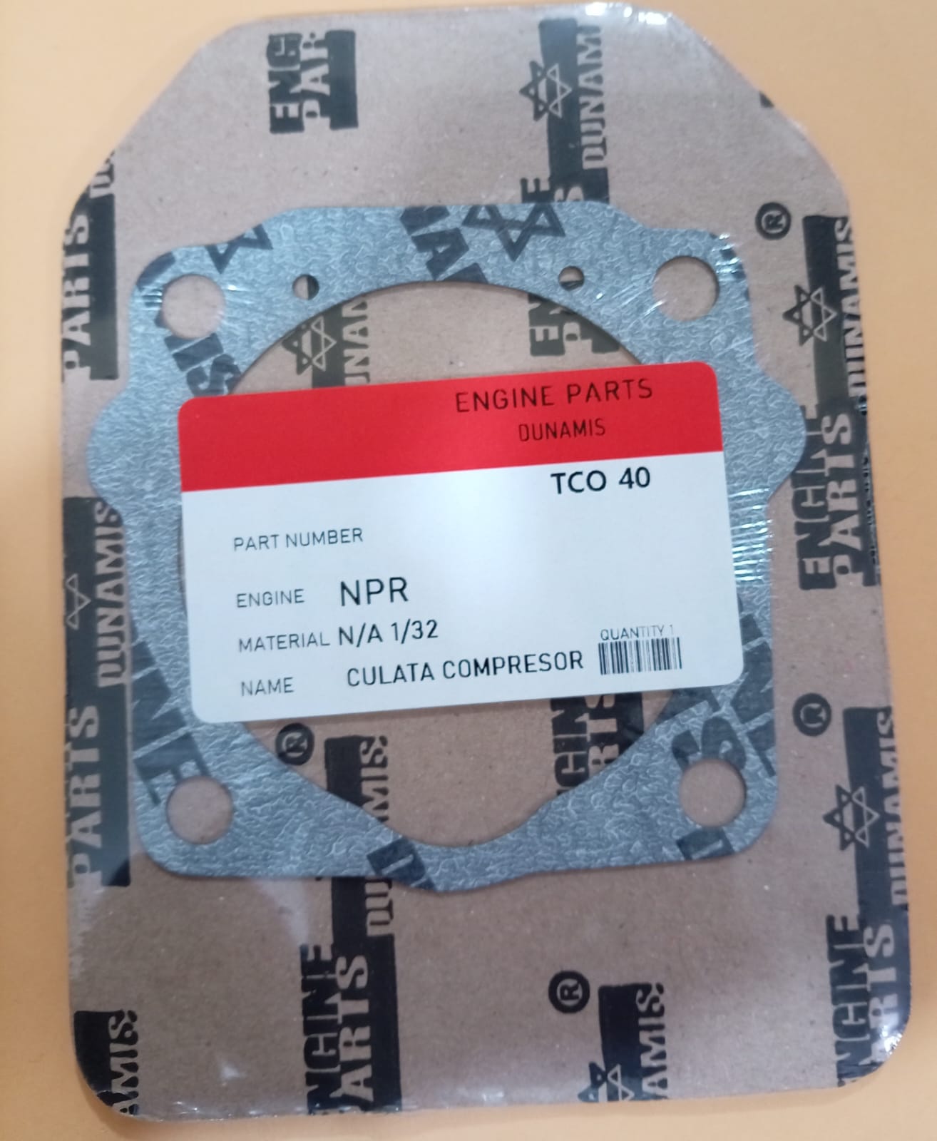 JUNTA DE CULATA CILINDRO COMPRESOR NPR - JAC