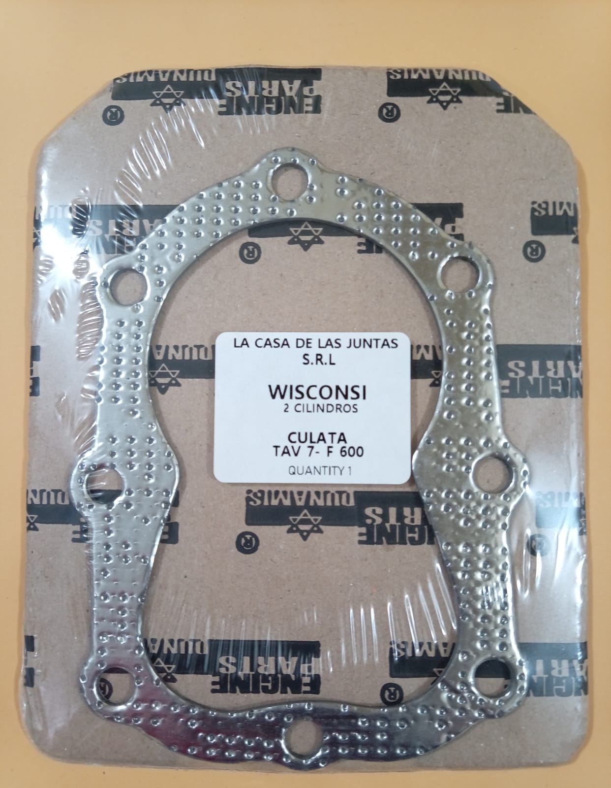 JUNTA DE CULATA WISCONSIN 2 CILINDROS