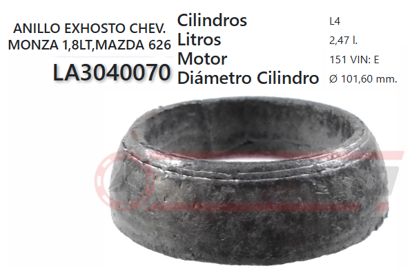 JUNTA DE MUFFLER DAEWOO RACER 1.5