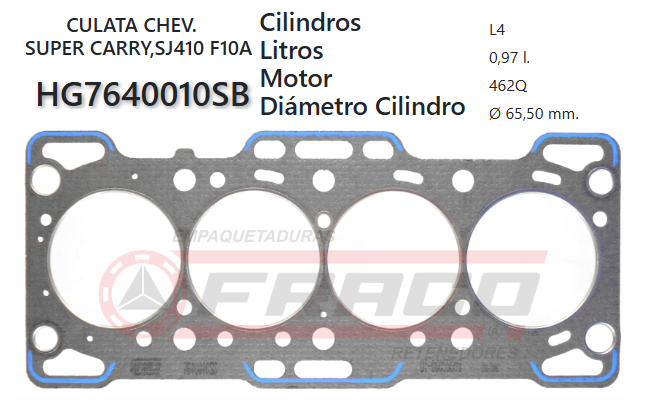 JUNTA DE CULATA SUZUKI JIMNY 81/99 F10A./ CHANA 1012