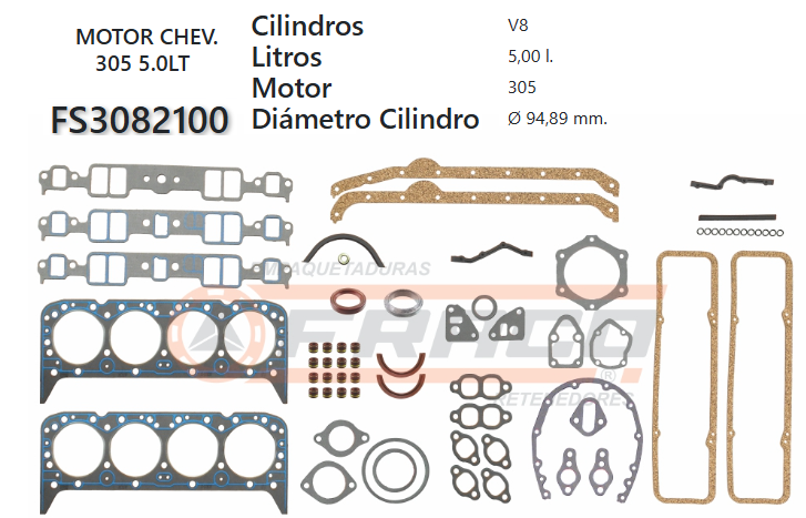 Junta de JUEGO JUNTAS CHEVROLET C-10/BLAZER 305 5.0 76/83
