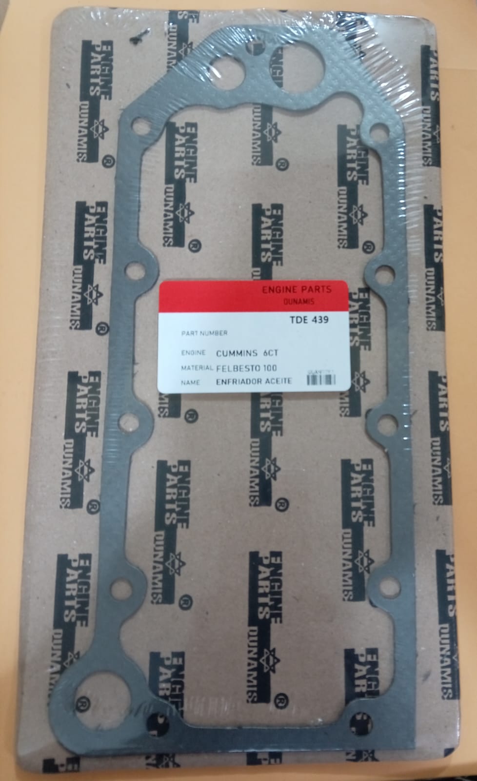 JUNTA DE BOMBA DE ACEITE ENFRIADOR ACEITE CUMMINS 6 CT
